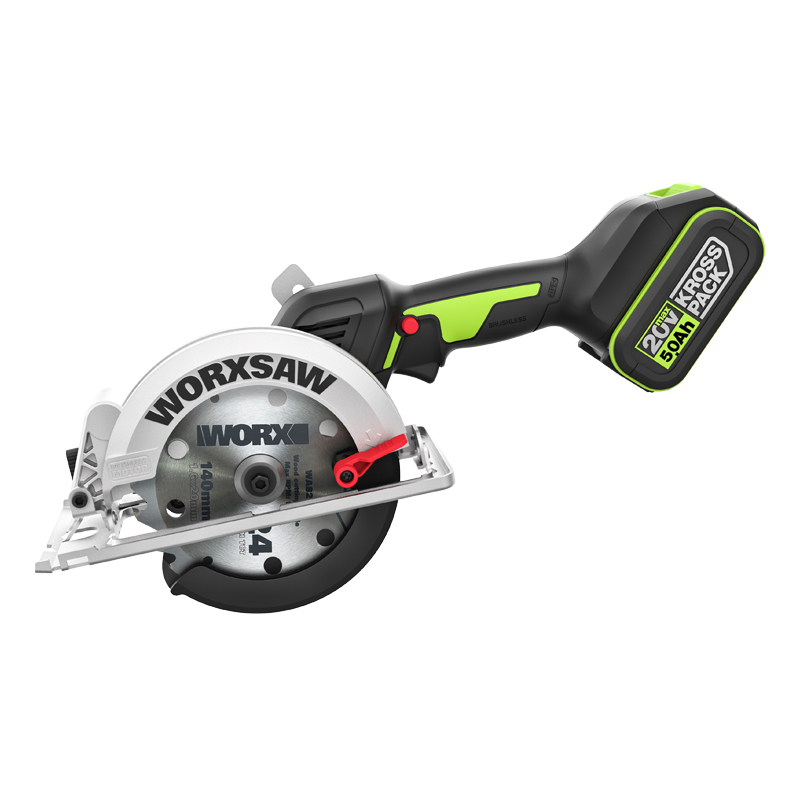 威克士WU535充电锂电电圆锯木工深切大功率无线电锯切割机WE515
