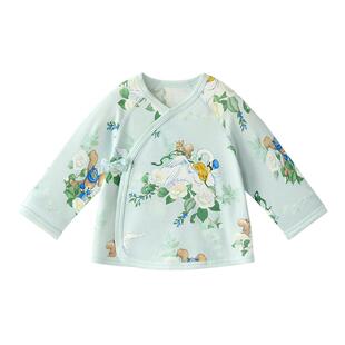 babycare宝宝小柔风半背衣新生儿长袖上衣婴幼儿爬服衣服春季新款