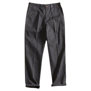 白菜价！美国订单，重工水洗！纱卡面料！秋季男士休闲商务长裤