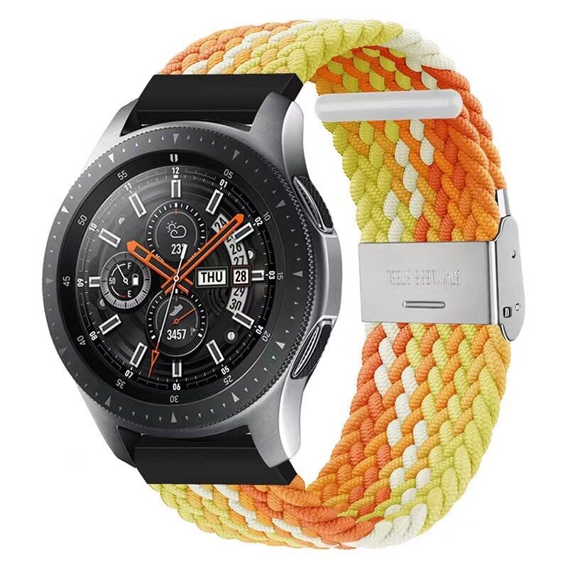 适用佳明245/vivoactive3/Venu2plus弹力尼龙编织手表带吸汗运动