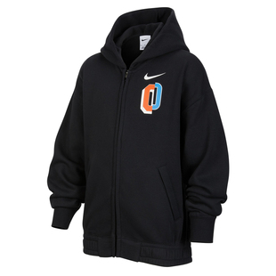 26新款Nike耐克大童外套男女童加绒连帽开衫卫衣运动夹克IO7912