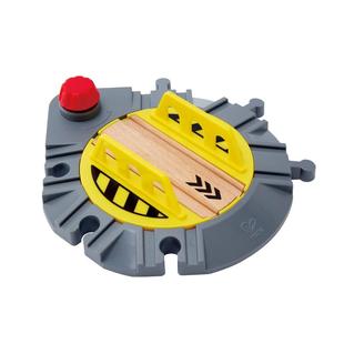 Hape火车轨道多向轨道大转盘儿童宝宝益智玩具3-6岁男孩木制模型