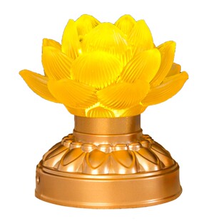 LED佛灯琉璃莲花灯供灯充电迷你家用摆件神台佛供灯长明灯手捧灯