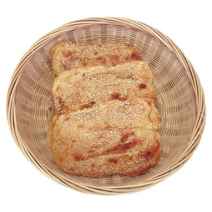 湖北天门土特产手工烘焙邱记锅盔仙桃传统芝麻猪油饼芽子锅奎5个