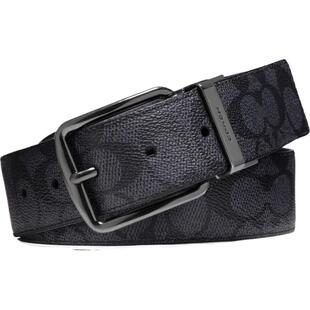 【父亲节礼物】COACH/蔻驰奥莱男士HARNESS针扣双面腰带，38MM