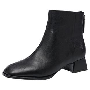 星期六短靴女2025冬季新款保暖马丁靴厚底休闲舒适靴子SSD4116177