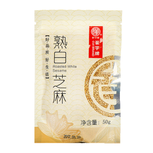 崔字牌熟白芝麻50g 醇香原味无添加 开袋即食 烘焙寿司材料
