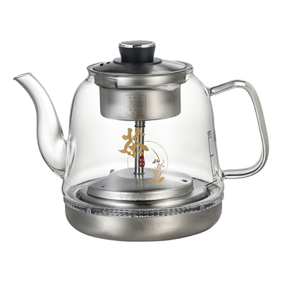 茶台桌圆孔全自动明暗隐藏岩板嵌入式底部上水电热烧水壶一体专用