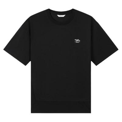 RS流石男装拼接凉感印花短袖T恤