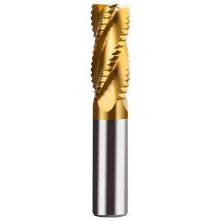 PQT涂层含钴波刃铣刀粗皮刀高速钢加长玉米开粗波纹粗铣刀8 10 12