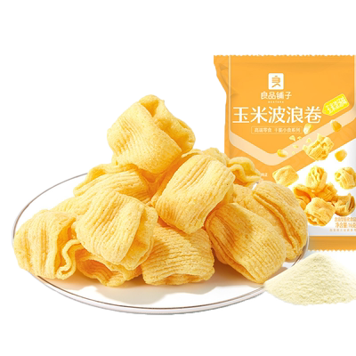 良品铺子玉米波浪卷浓汤味玉米花