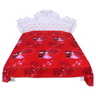 宽幅2米3大花布料清仓处理做炕单磨毛床单被套四件套床品大块布头