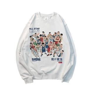 灌篮高手圆领卫衣男女联名动漫周边湘北樱木花道秋冬加绒加厚外套