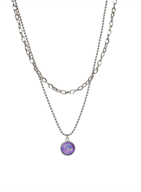 龙息石仿欧泊魔幻偏光镭射吊坠