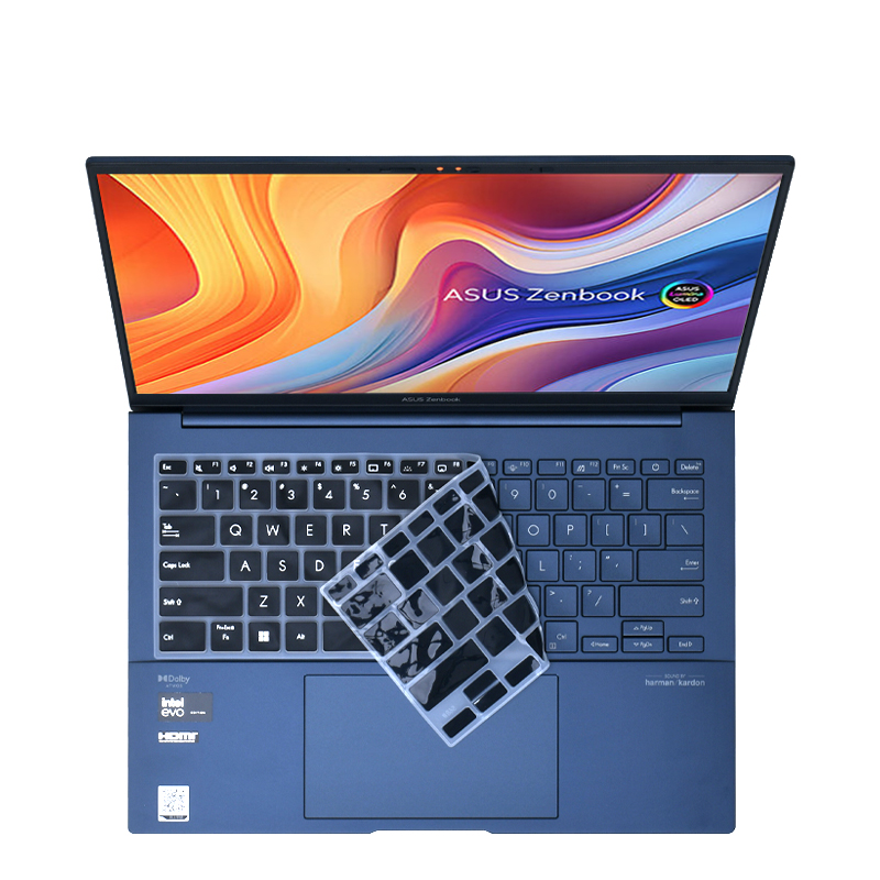 适用2024华硕灵耀14键盘膜UX3405M键盘保护膜UX3404V按键套Pro14电脑UX3404V防尘罩X14笔记本UX5401Z屏幕膜