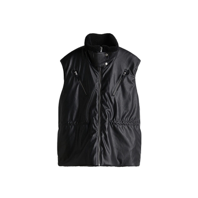 HM女装马甲秋季滑雪疏水防风科技面料涂层背心1249450