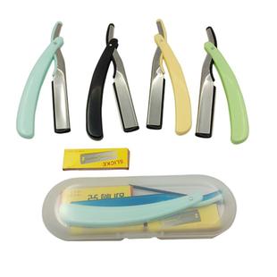 理发剃须刀老式手动刮胡刀双面刀片美发刮鬓角刀刀架换刀片