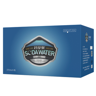 天然苏打水 五大连池天然无气苏打水 药罕泉370ml*24 弱碱性包邮