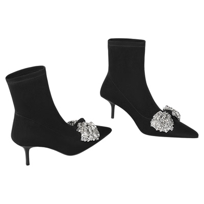 LilyAn手工轻奢高跟短靴