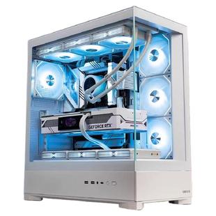 爱国者星璨岚SE海景房机箱ATX背插360水冷竖装显卡台式电脑主机箱