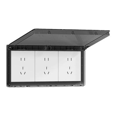 86型三联插座连体超薄防水盒