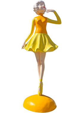 泡泡女孩玻璃钢舞蹈室网红打卡