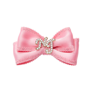 NanaJacqueline宠物配饰猫咪狗狗节日可爱亮丝织带蝴蝶结钻饰发夹