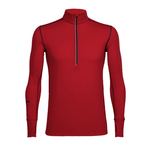 icebreaker男GT运动长袖T恤美利奴羊毛户外半拉链立领排汗速干衣