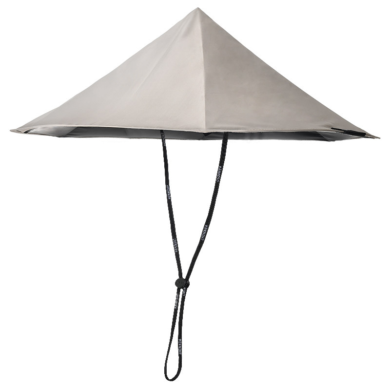 卡蒙可折叠伞帽户外遮阳防晒帽防雨帽轻薄斗笠帽头戴式雨伞登山帽