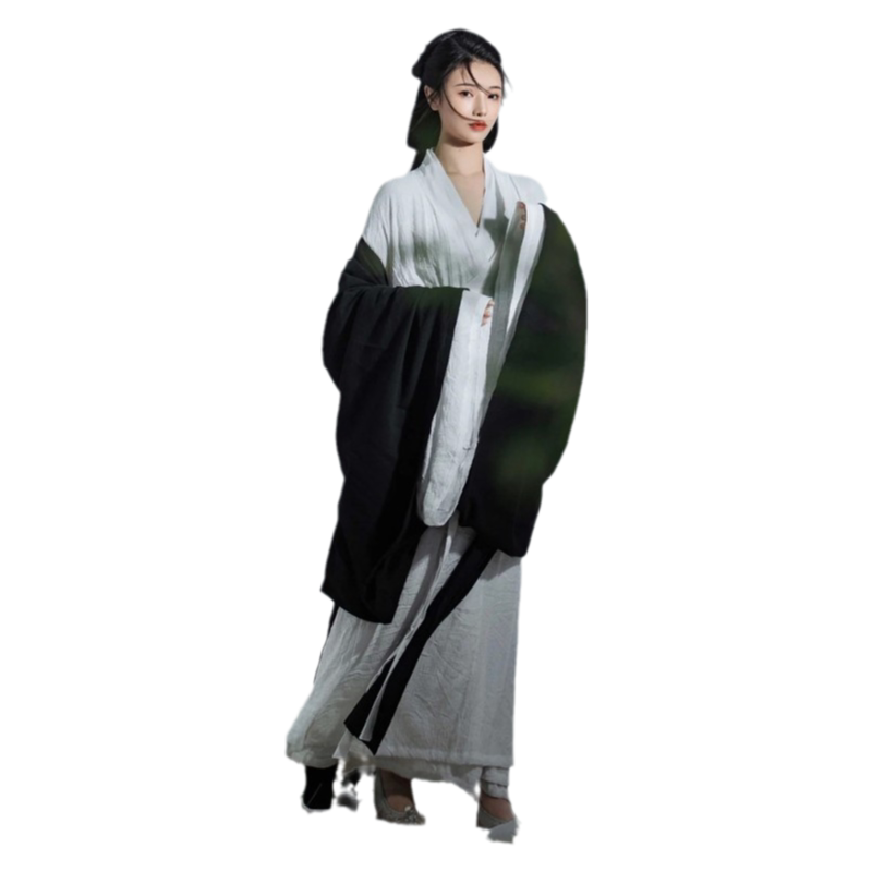 古装女全套棉麻汉服魏晋风