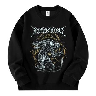 艾尔登法环黑夜君临黑魂血源只狼联名周边男女秋冬圆领卫衣