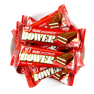 雅客伯尔牛奶夹心巧克力糖500g散装芝麻牛轧糖结婚喜糖果年货零食