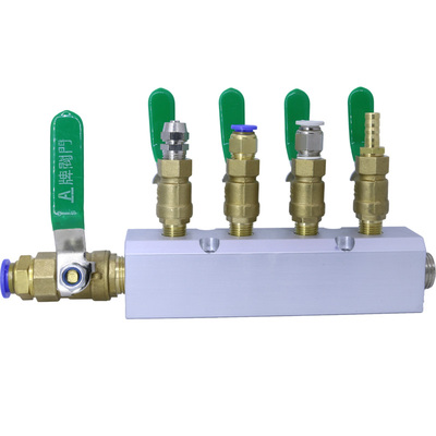 气管气体气源分配器分流器分气块