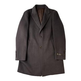 报喜鸟山羊绒中长款男士商务加丝棉秋冬休闲修身毛呢大衣风衣外套