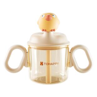 兔贝乐儿童PPSU牛奶杯1-3岁以上宝宝直饮杯敞口杯婴儿喝水吸管杯