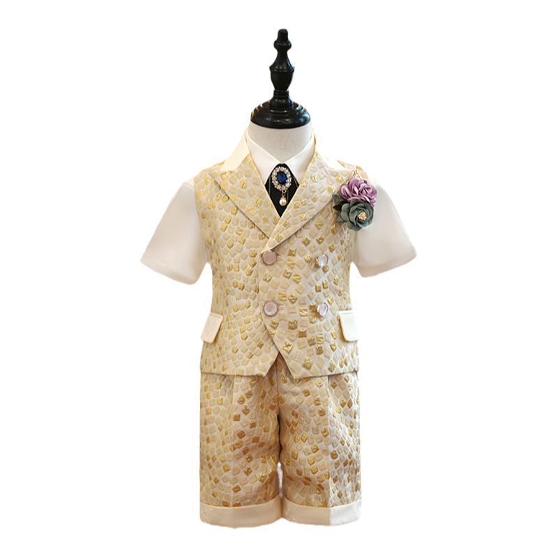 男宝西装套装周岁礼服夏季
