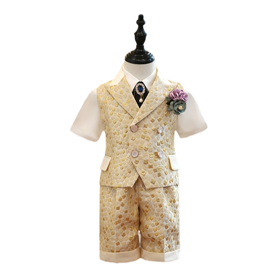 男宝西装套装周岁礼服夏季