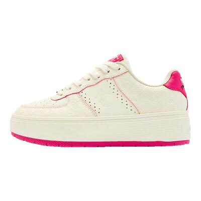 五厘米|乔丹粉红豹联名板鞋潮流女款粉色运动休闲鞋厚底增高皮面