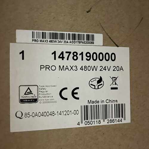 询价-魏德米勒导轨电源 PRO MAX3 480W 24V 20A