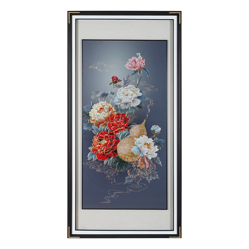手工铜雕画玄关葫芦铜板装饰画