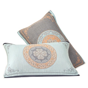 枕巾纯棉一对装2026新款欧式家用单人防滑吸汗全棉四层纱布枕头巾