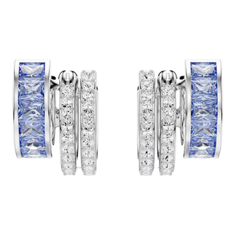 Swarovski/施华洛世奇Connexus 蓝色大圈耳环5690030
