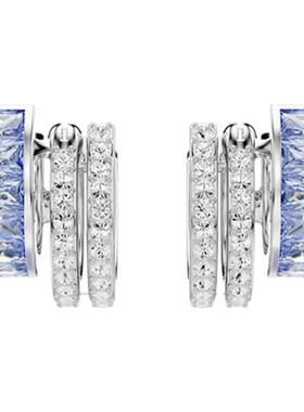 Swarovski/施华洛世奇Connexus 蓝色大圈耳环5690030