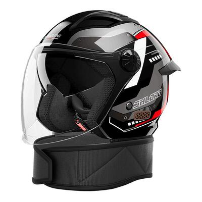 君豪龙电动摩托车头盔四季通用