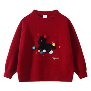 【年服系列】植木童装 儿童毛衣2026秋冬新款中大童男女童针织衫