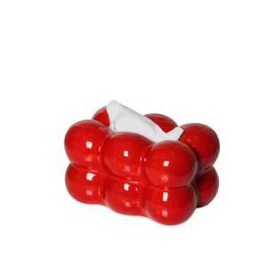 纸巾盒奶油高级感茶几摆件家用创意抽纸盒客厅高档轻奢树脂抽纸盒