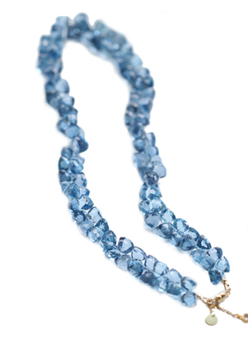 印度石英石水滴链女项链