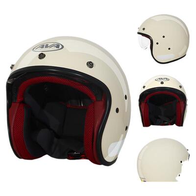 AVA复古半盔摩托车复古巡航头盔