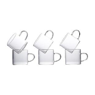 金镶玉耐热透明玻璃品茗杯小茶杯功夫茶具主人杯单杯茶盏杯子家用