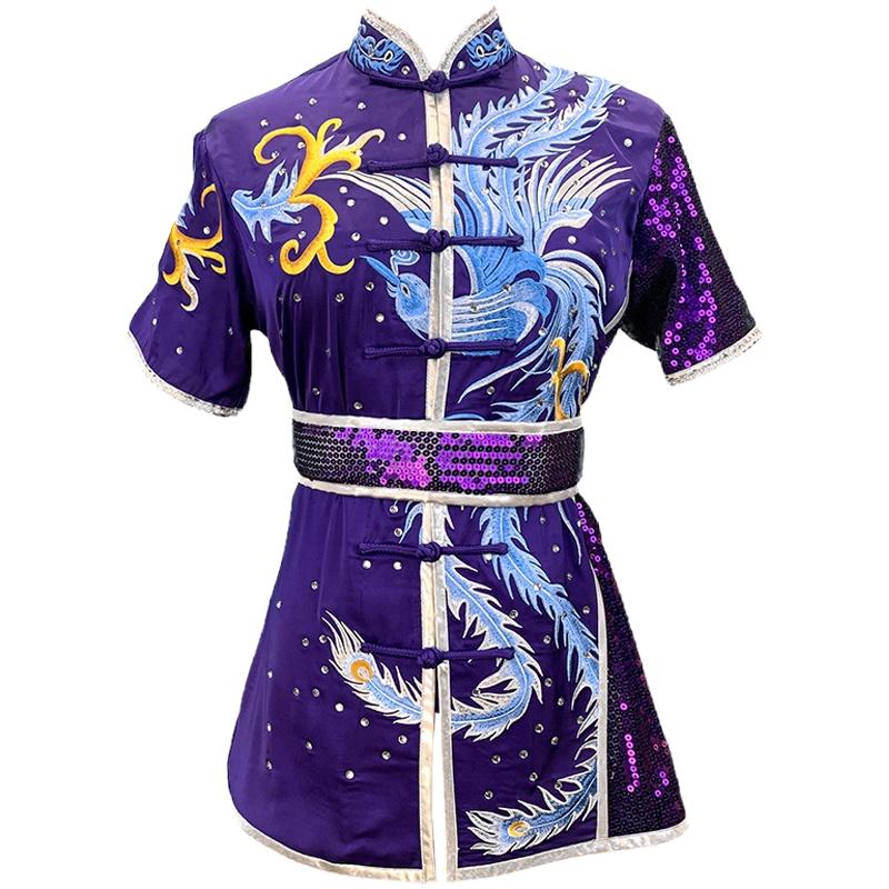 汉粹武术比赛服刺绣凤量身定制